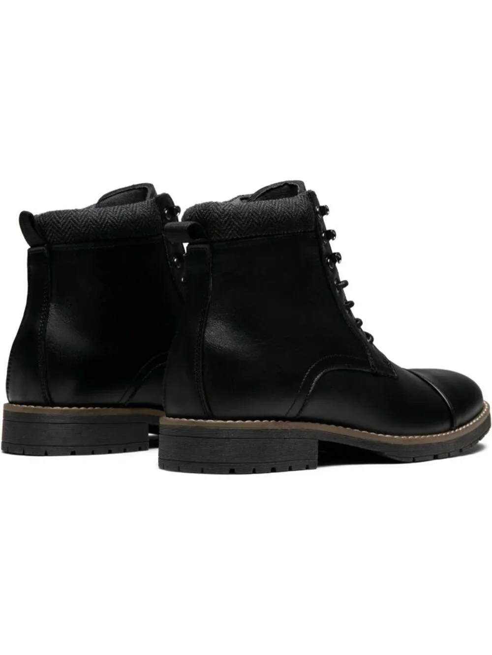 Men's Black Boot Motorcycle Casual Boots for Men Zipper Fashion Chukka Boot